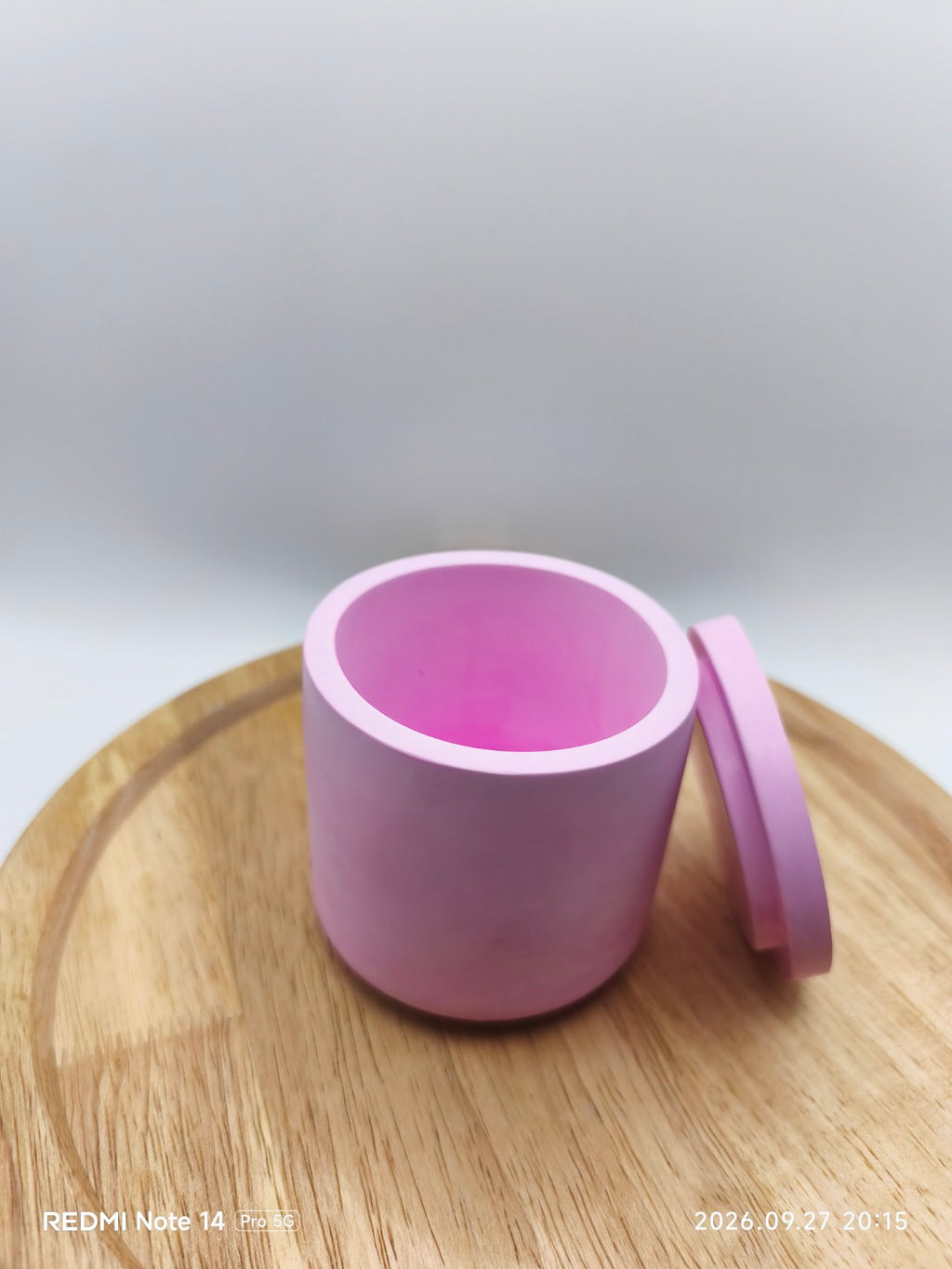 pot rond rose