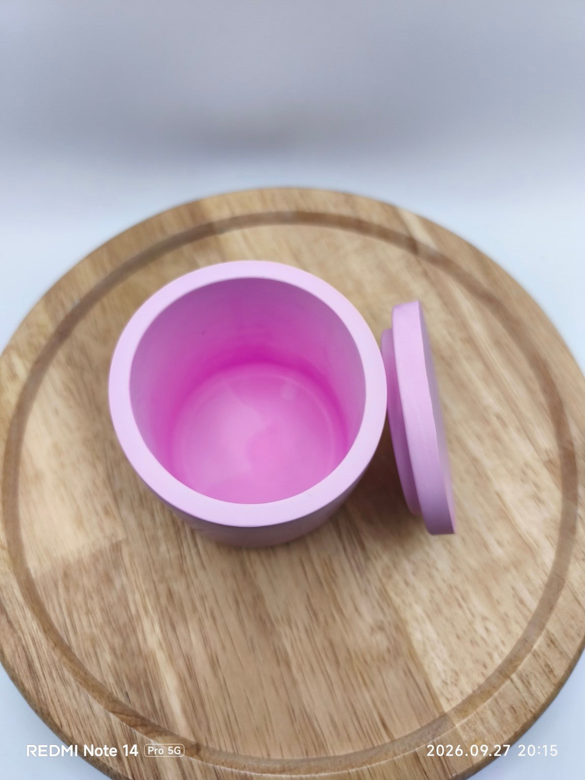 pot rond rose