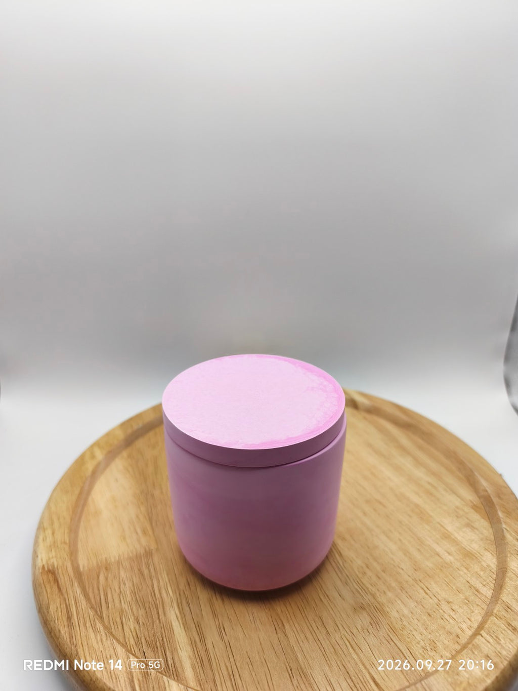 pot rond rose