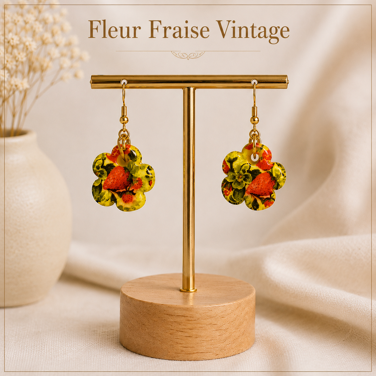 Fleur Fraise Vintage